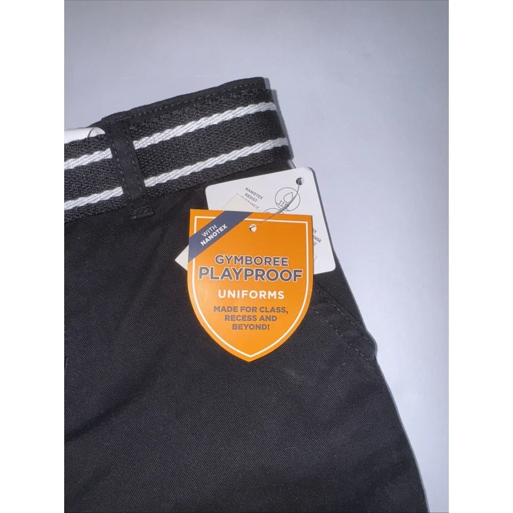 Gymboree‎ Toddler Boys' Black Chino Shorts With Web Belt NWT Size 3T